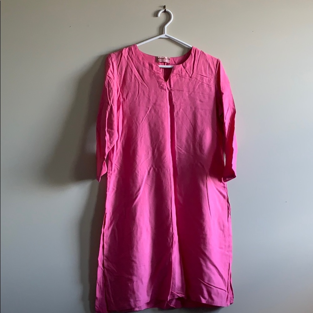 Fab India Long Pink Tunic Kamiz